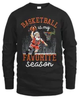 Basketball Coach Is My Favorite Season Santa Basketball Coach Basketball