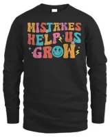 Mistakes Help Us Grow Retro First Day Of Back to School Shirt