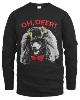 Oh Deer poodle Xmas Red Bowtie