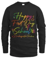 Happy First Day Of School Kindergarten Tie Dye Teaching