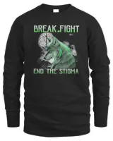 Official Wolf Break Fight End The Stigma Shirt