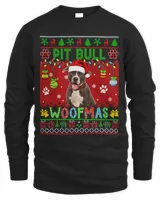 Pit Bull Christmas Woof Santa Pit Bull Lover Owner Family 41