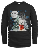 Westie Under Moonlight Snow Christmas Pajama 47