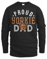 Yorkie Dad Shirt Funny Yorkshire Terrier Dog Lover Proud