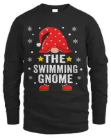 Swimming Gnome Christmas Family Pajamas Matching Swimming