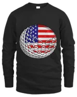 Vintage Golf American Flag Family Sport Matching