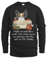 Favorite Family Papillon Puppy Funny Christmas Humor Quote