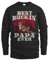 Best Buckin Papa Best Papa Ever Gifts Funny Deer Hunter 2