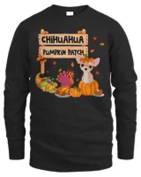 Chihuahua Pumpkin Patch Thanksgiving Dog In Pumpkin Turkey T-Shirt