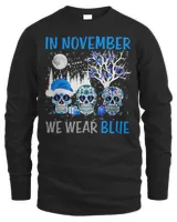 Diabetes Sugar Skull In November We Wear Blue Diabetes Awareness 143