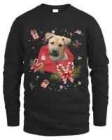 Blackmouth Cur Dog In Christmas Card Ornament Pajama Xmas430