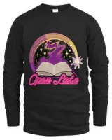 Open Late Book Lover Gift Bookworm Readers Shooting Stars