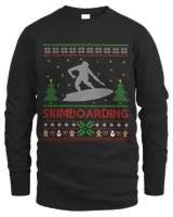 Skimboarding Sports Lover Santa Ugly Skimboarding Christmas