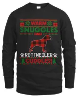 Warm Snuggles And Rottweiler Cuddles Christmas Ugly Sweater