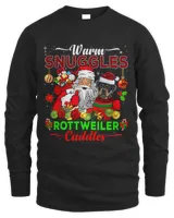 Warm Snuggles Rottweiler Cuddles Funny Santa Xmas Dog Lover