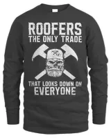 Roofer Funny Retro Roofing Roof Equipment Job Repair1