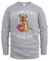 Stealing Hearts Blasting Farts Brussels Griffon Valentines T-Shirt