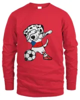Dabbing Dalmatian Czech Republic Soccer Fans Czech Football T-Shirt