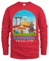 Bangkok Travel Poster Thailand Traveling Bangkok Souvenir