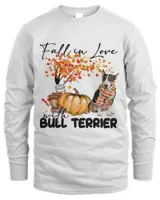 Fall In Love With Bull Terrier Halloween Autumn 2022 Pumpkin37