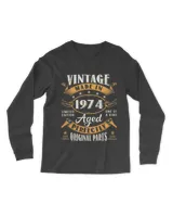 Vintage 49th Birthday Decorations Men Funny 1974 49 Birthday T-Shirt