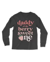 Daddy of the Berry Sweet One Strawberry First Birthday 1st