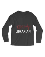 Librarian Book Heartbeat Love Literature Library Book Lover