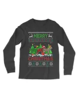 Funny Goat Green Red Plaid Leopard Merry Christmas