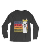Shes a Bad Momma Llama For Women Funny Animal Lover Retro 23