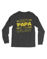 Best Papa in the Galaxy Funny Fathers Day Gift for Men T-Shirt