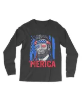 Abraham Lincoln Merica 4th of July American Flag T-Shirt tee