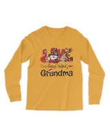 Love being called Grandma Snowman Christmas Red Plaid Xmas T-Shirt