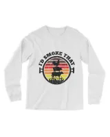 Mens Funny Id Smoke That Vintage BBQ Grilling Meat