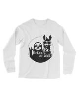 Relax and Be Cool Funny Sloth and Llama Saying
