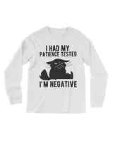 Womens I Had My Patience Tested Im Negative Cat For Lazy People