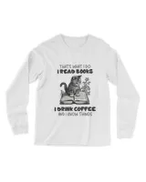 Cute Cat Read book And Drink Coffee, Gift For Girl, Women Shirt