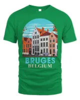 Bruges Belgium Traveling Bruges Travel Poster Trip Souvenir