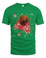 Vizsla Dog In Christmas Card Ornament Pajama Xmas403
