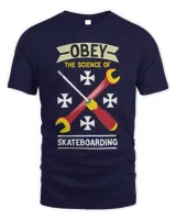 Obey the Science of Skateboarding, Skateboarding T Shirt, Skateboarding Tank Top, Skateboardi