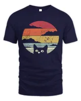 Cat Retro Funny T-Shirt, Kitten Cats Gift Xmas Men's T-shirt Top Hoodie