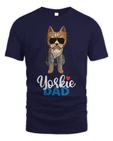 Yorkshire Terrier Papa Yorkie Dad Long Sleeve T-Shirt