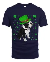 Funny Irish Leprechaun Hat Boston Terrier St. Patrick's Day T-Shirt
