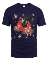 Manchester Terrier In Christmas Card Ornament Pajama Xmas443