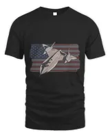 Military Aircraft SR71 Blackbird USAF Pilot US Flag