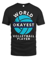 Funny World Okayest Volleyball Player Graphic