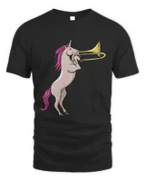 Funny Unicorn Playing Trombone Lover Gifts Trombonist Gift