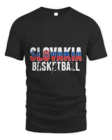 Basketball Lover Slovakia Basketball Fans Jersey Slovak Flag Slam Dunk Sport Basketball