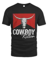 Cowboy Killers Bull Skull Howdy Punchy Western Country Music