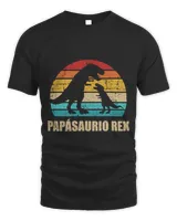 Mens Papá papásaurio rex vintage retro