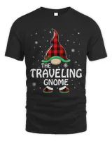 Traveling Gnome Buffalo Plaid Matching Family Christmas